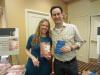 Authors Robin Wasserman (The Book of Blood and Shadow) and David Levithan.